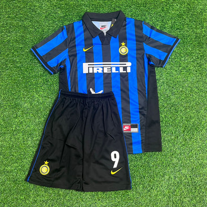 Ronaldo Nazario El Fenomeno R9 - Inter Retro Kids Football Jersey