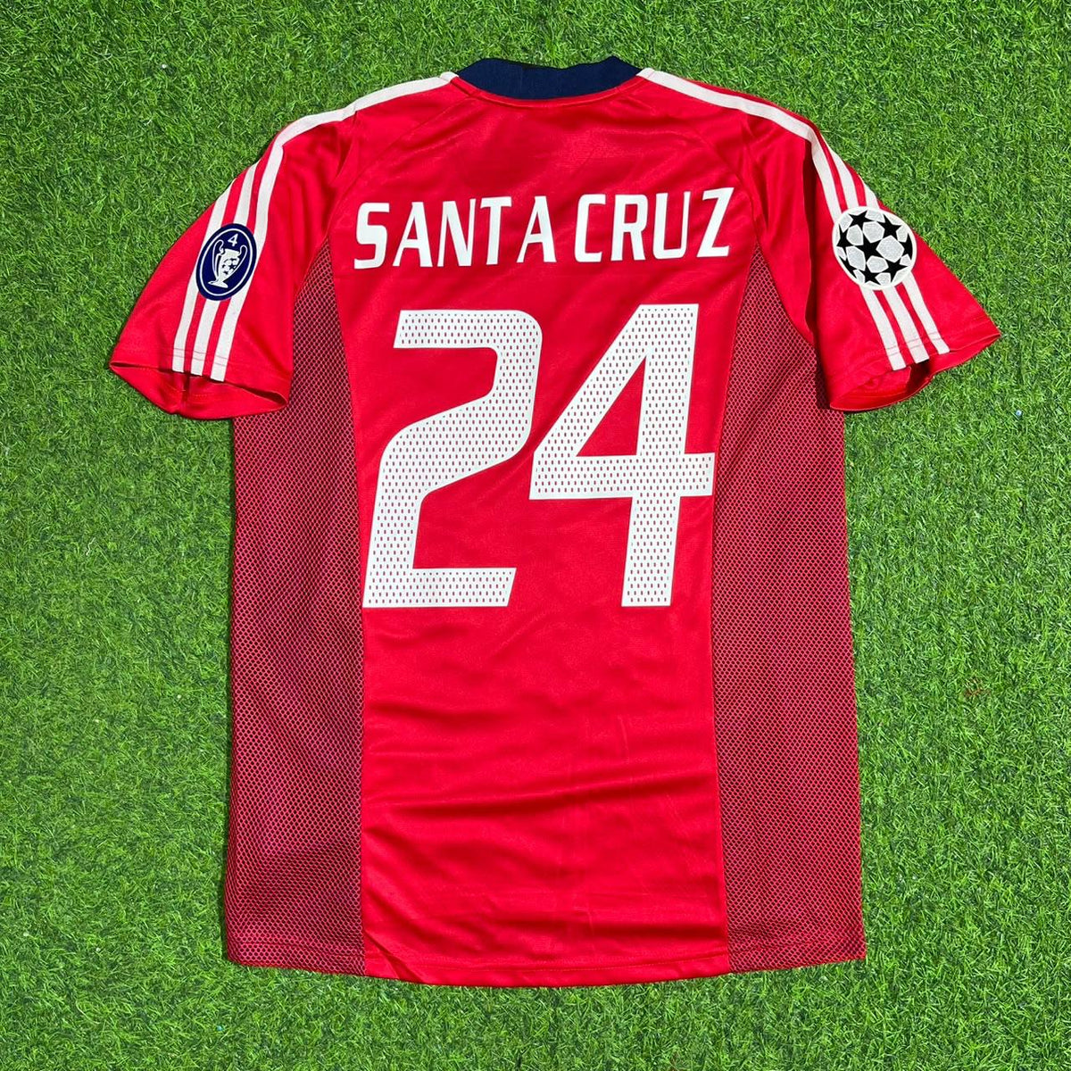 Roque Santa Cruz Bayern München Saison 2002/2003 Heim Retro Trikot Rot