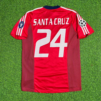 Roque Santa Cruz Bayern München Saison 2002/2003 Heim Retro Trikot Rot