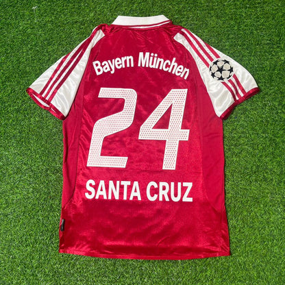Roque Santa Cruz 24 FC Bayern Munich 2003 2004 Retro Trikot Jersey Maillot Soccer Shirt