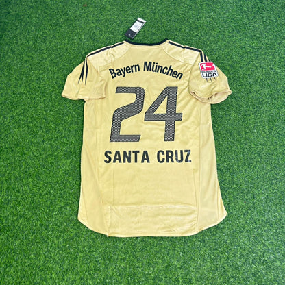 Roque Santa Cruz Bayern München 2004/05 Retro Golden Fußballtrikot Set