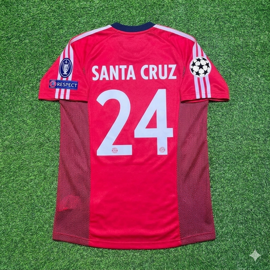 Roque Santa Cruz Bayern München 2002/2003 Season Home Red Retro Jersey