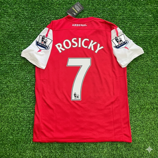 Tomas Rosicky Arsenal 2011-2012 Retro Kit Jersey Trikot Maglia Soccer Shirt