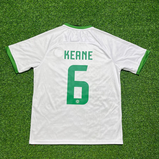 Roy Keane 6- Ireland Vintage Special Edition White Football Jersey Kit