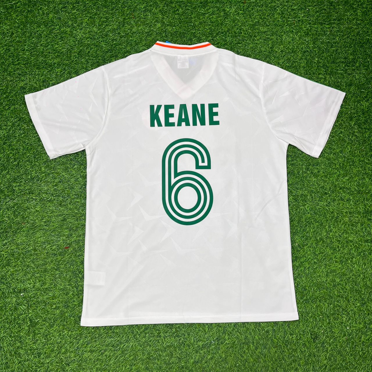 Roy Keane Ireland White Legendary Anniversary Retro Football Jersey Kit