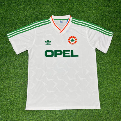 Roy Keane Ireland White Legendary Anniversary Retro Football Jersey Kit