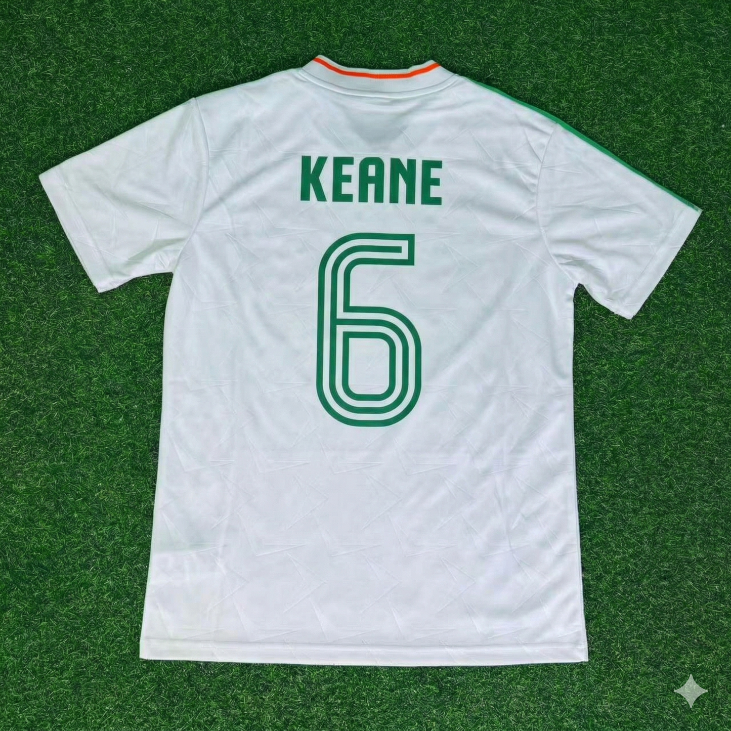 Roy Keane Ireland White Legendary Anniversary Retro Football Jersey Kit