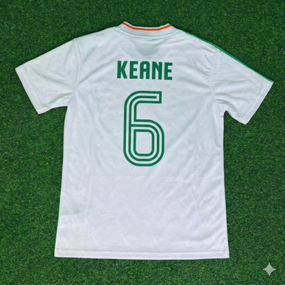 Roy Keane Ireland White Legendary Anniversary Retro Football Jersey Kit