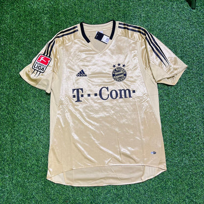 Roy Makaay Bayern München 2004/05 Retro Golden Fußballtrikot Set