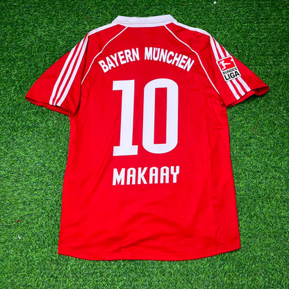 Roy Makaay Bayern Munich 2005 06 Red Home Retro Football Jersey