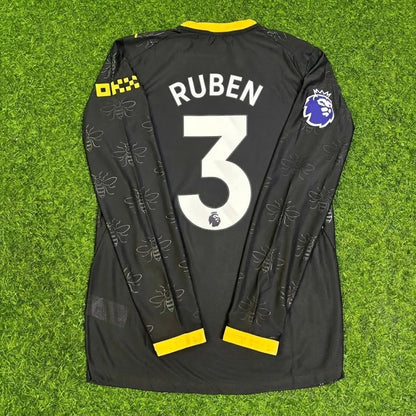 Ruben Dias #3 Manchester City 2026/2027 New Season Away Black Long Sleeve Jersey Trikot Maillot Soccer Shirt