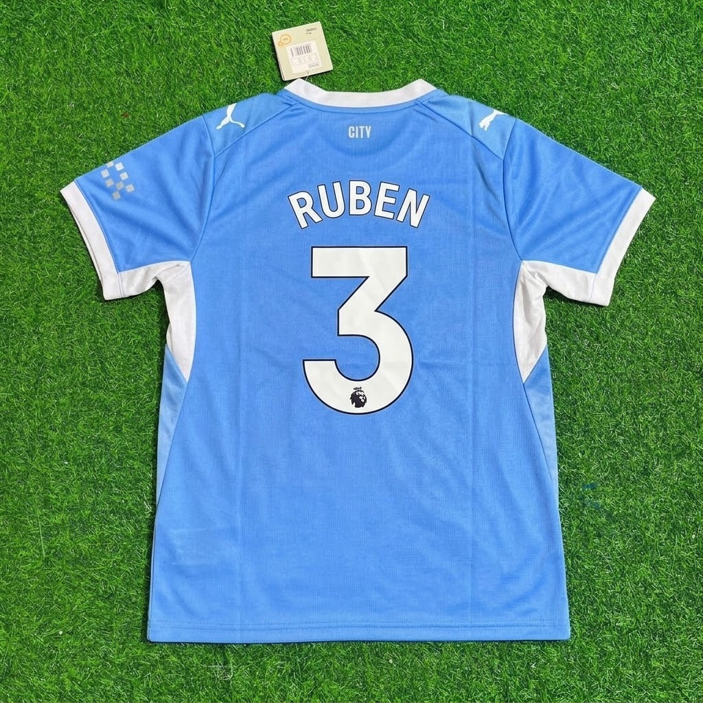 Ruben Dias Manchester City 2026-27 Home New Season Jersey Trikot Maillot Soccer Shirt