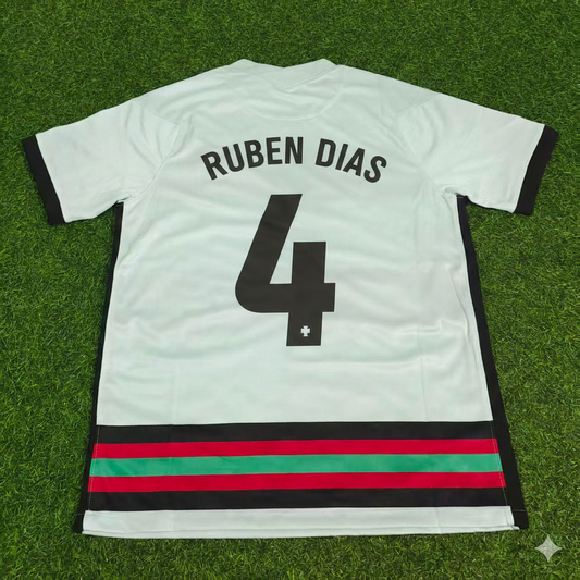 Ruben Dias Portugal EURO 2020 Retro Away Football Jersey