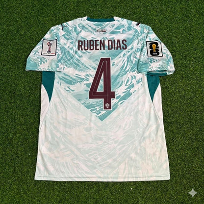 Ruben Dias Portugal 2026 World Cup White Away Football Jersey