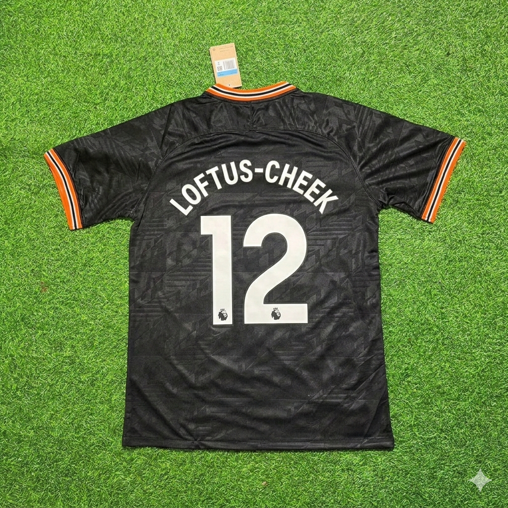 Ruben Loftus-Cheek 12- Chelsea 2019/2020 Away Black Retro Football Jersey Kit