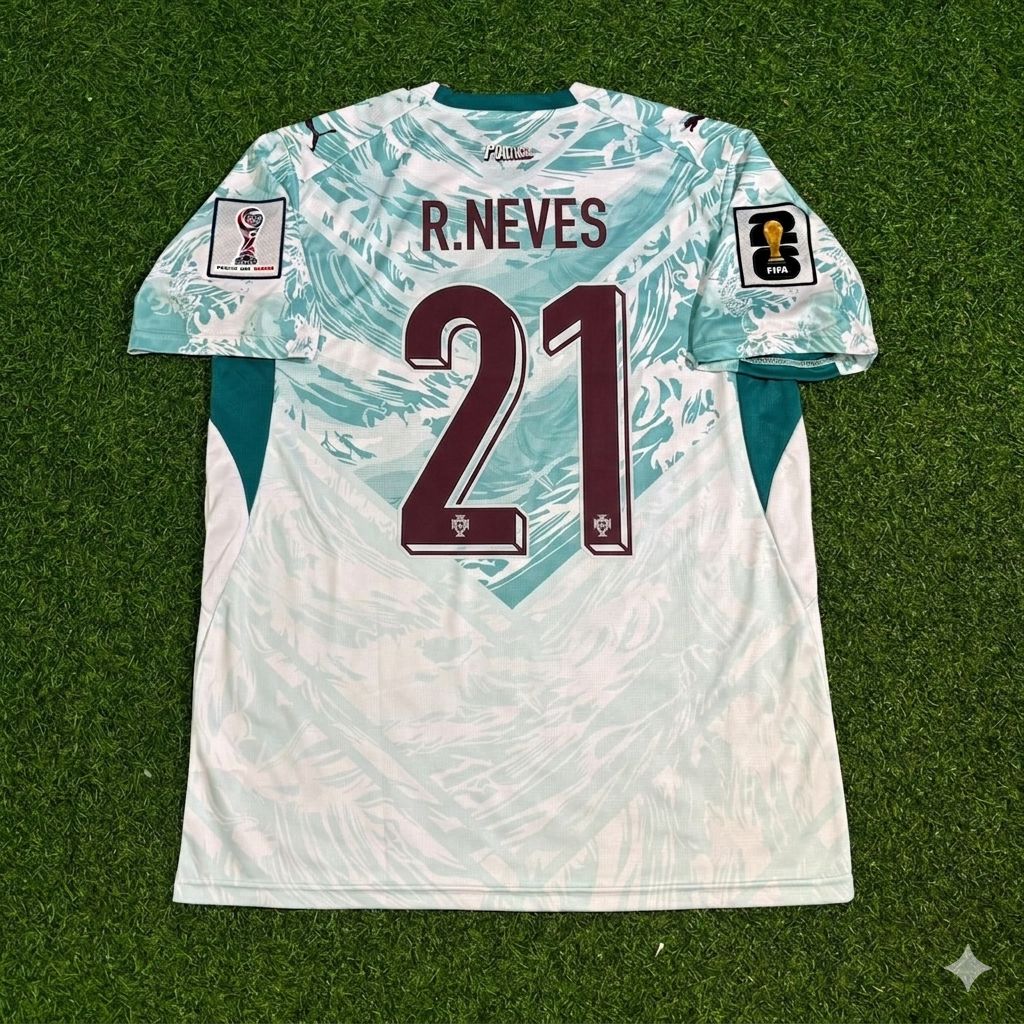 Ruben Neves Portugal 2026 World Cup White Away Football Jersey
