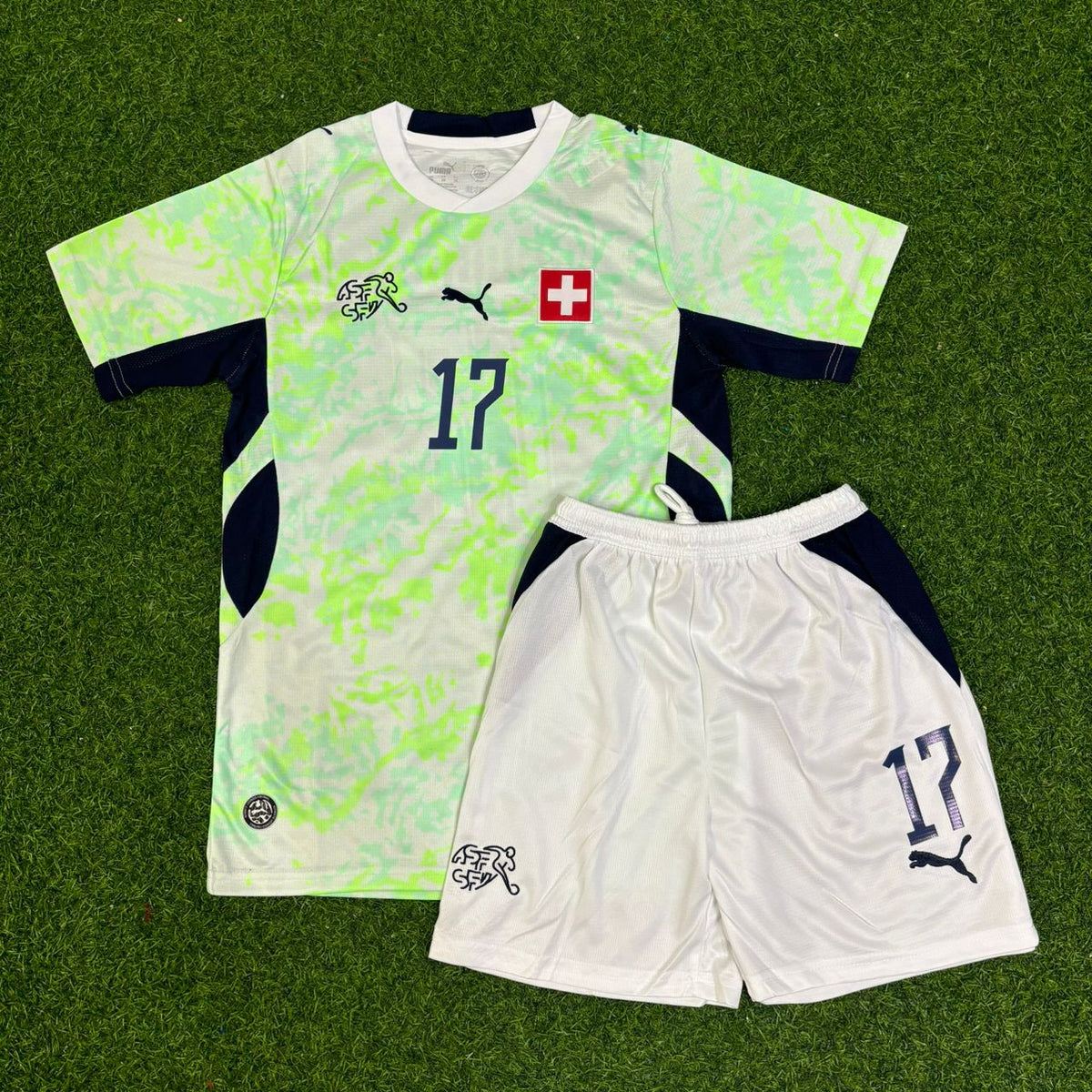 Ruben Vargas #17 Switzerland 2026 World Cup Away Kids Kit Jersey Trikot Maillot