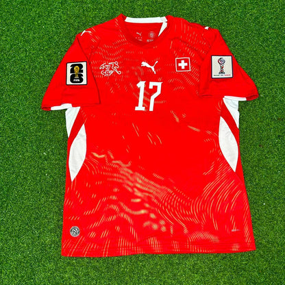 Ruben Vargas 17- Switzerland 2026 World Cup Kit Jersey Trikot Maillot