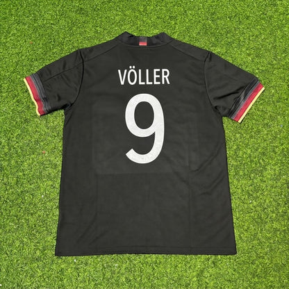 Rudi Völler #9 Germany Black Retro Football Jersey