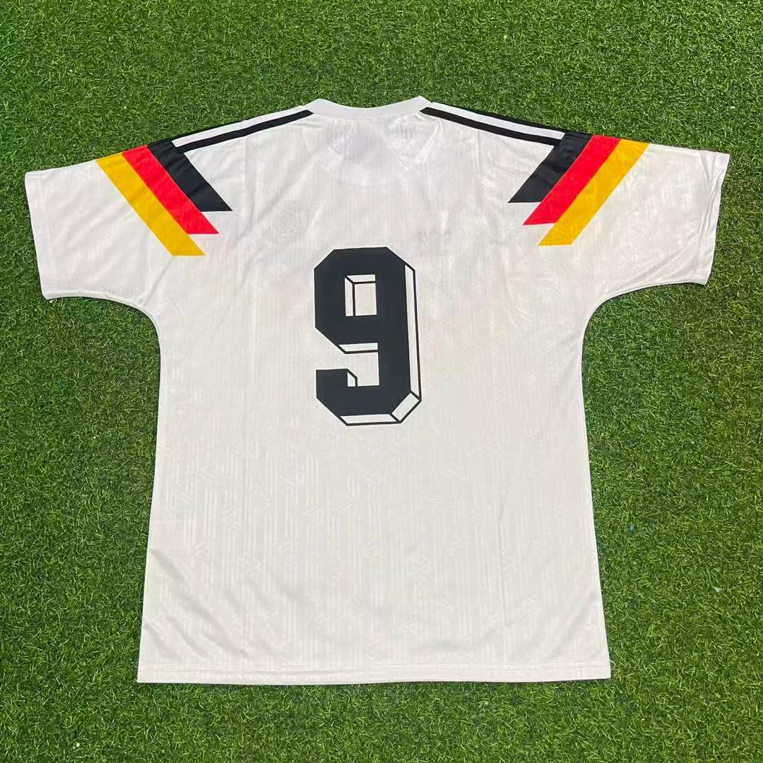 Rudi Völler Germany Deutschland 1990 Weltmeisterschaft Retro Fußballtrikot