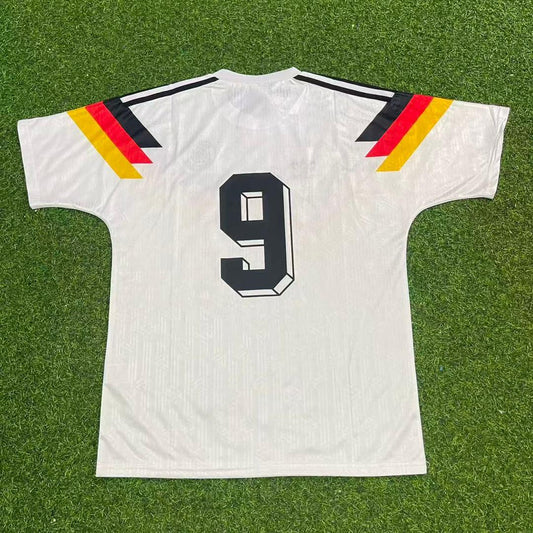 Rudi Völler Germany Deutschland 1990 Weltmeisterschaft Retro Fußballtrikot