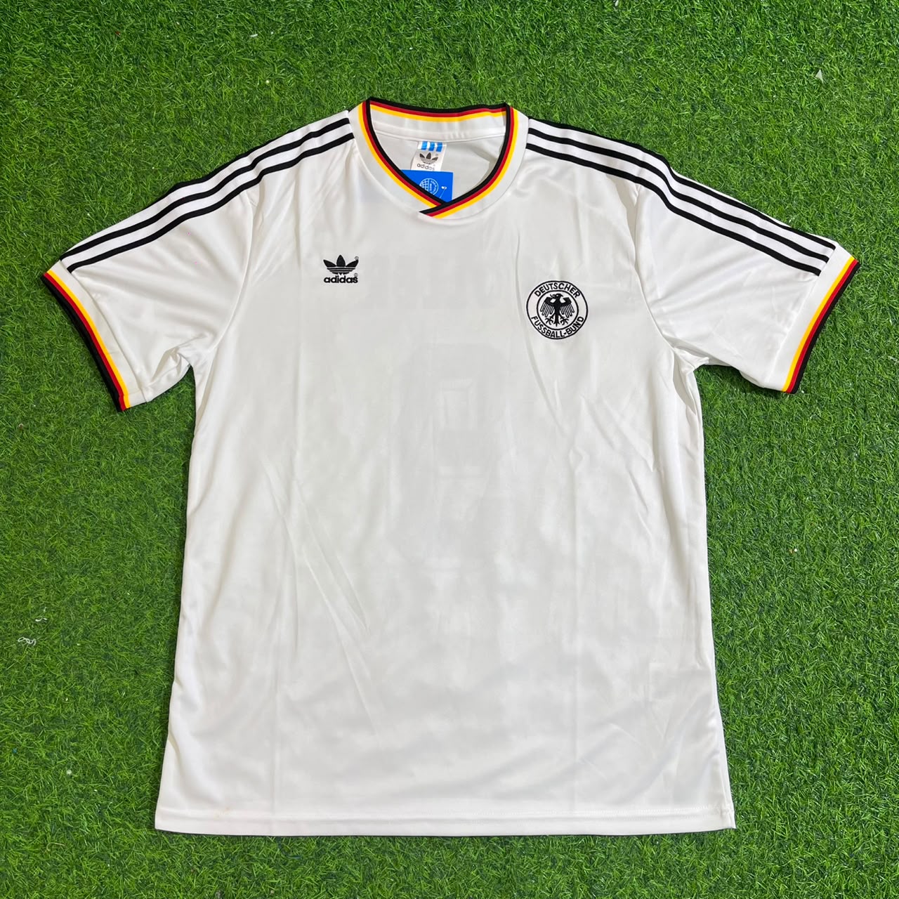 Rudi Völler #9 Deutschland 1986 Weltmeisterschaft Retro Trikot Weiß
