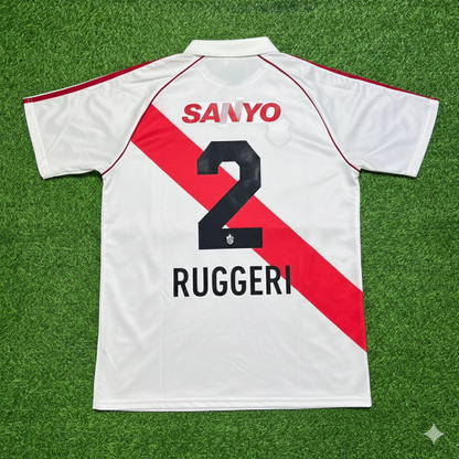Oscar Ruggeri River Plate Retro Home Football Jersey