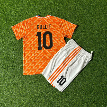 Ruud Gullit Netherlands 1988 Retro Football Jersey Kit