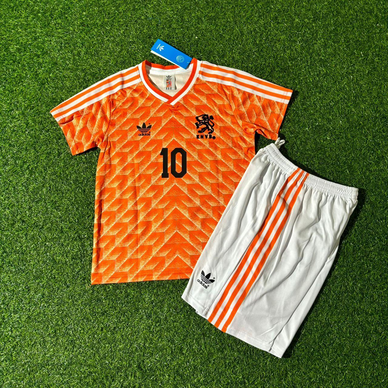 Ruud Gullit Netherlands 1990 World Cup Kids Football Jersey Kit