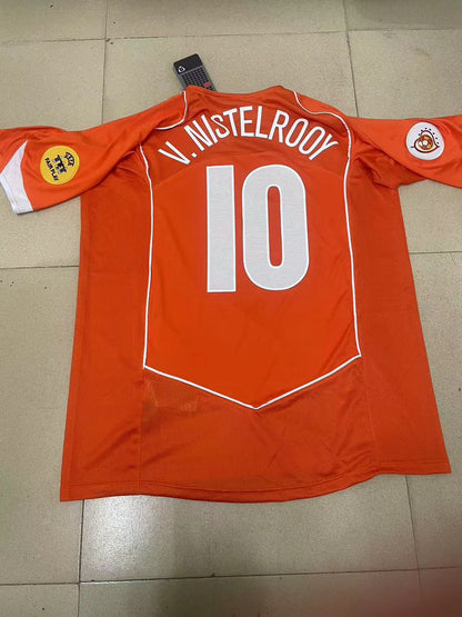 Ruud van Nistelrooy Netherlands EURO 2004 Home Retro Jersey Trikot