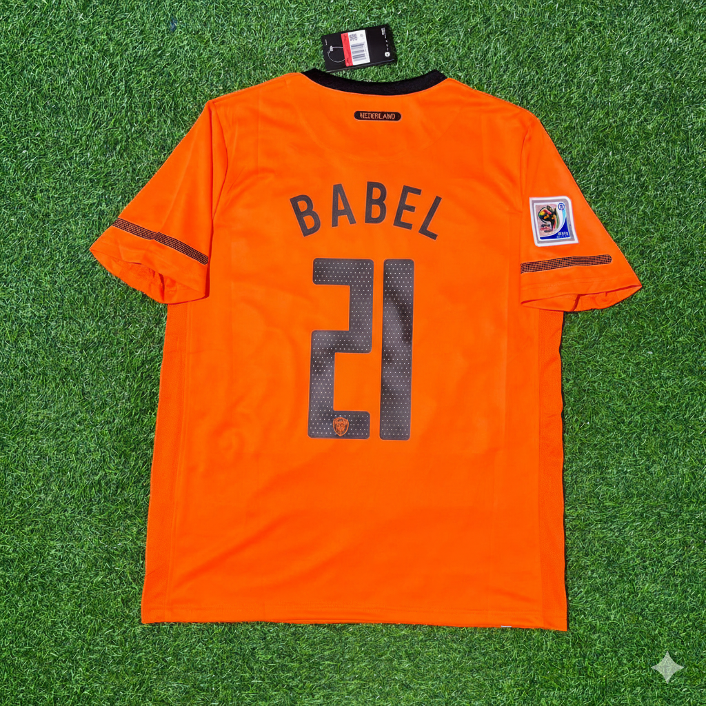 Ryan Babel Netherlands 2010 World Cup Final Football Jersey Kit