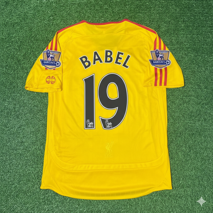 Ryan Babel Liverpool 2006/2007 Yellow Retro Football Jersey Kit