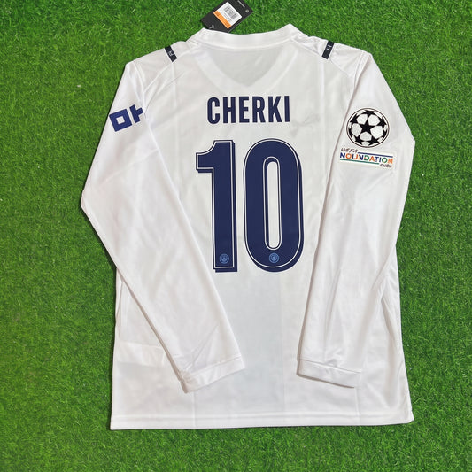 Rayan Cherki #10 Manchester City 2026-27 Third New Season Long Sleeve Champions League Patch Jersey Trikot Maillot Soccer Shirt