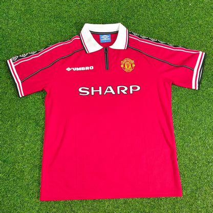 Ryan Giggs Manchester United 1999 Red Retro Football Jersey