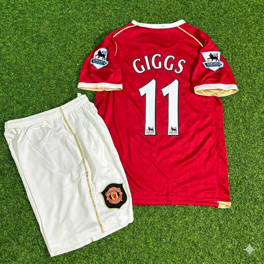 Ryan Giggs #11 Manchester United 2006-2007 Kids Home Football Jersey
