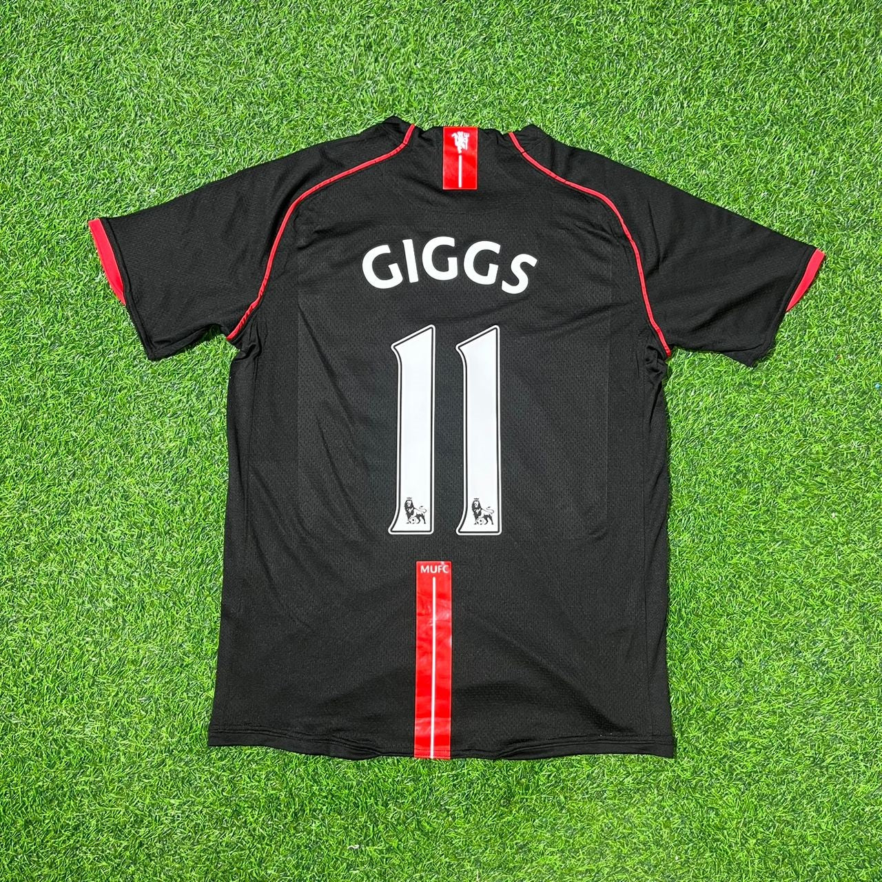 Ryan Giggs Manchester United 2007-2008 Black Retro Jersey Trikot Camiseta Maillot