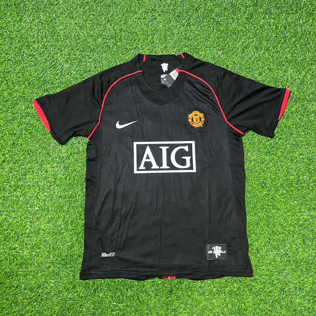 Ryan Giggs Manchester United 2007-2008 Black Retro Jersey Trikot Camiseta Maillot