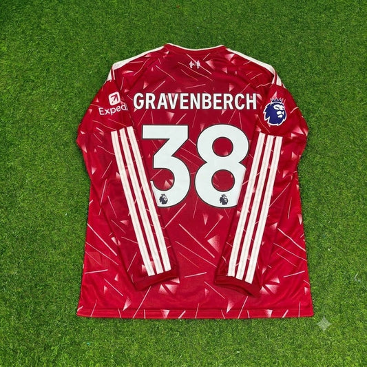 Ryan Gravenberch Liverpool 2027 New Season Long Sleeve Home Football Jersey Kit