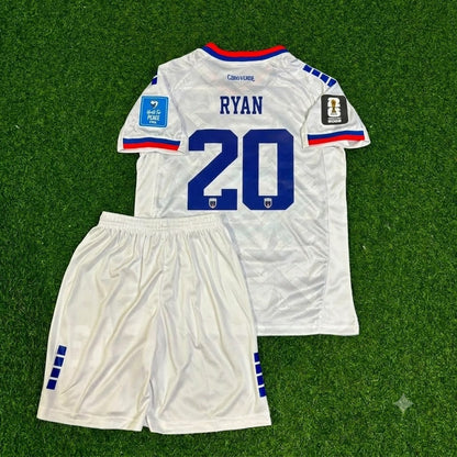 Ryan Mendes Cape Verde 2026 World Cup Children White Football Jersey