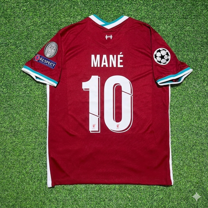 Sadio Mané 10# Liverpool 2019 2020 Heim Retro Fußballtrikot