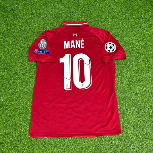 Sadio Mane Liverpool 2019 CL Final Retro Kit Jersey Trikot Maillot Maglia