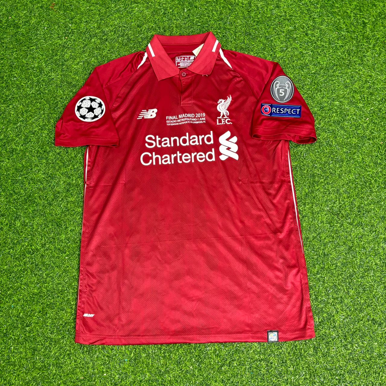 Sadio Mane Liverpool 2019 CL Final Retro Kit Jersey Trikot Maillot Maglia
