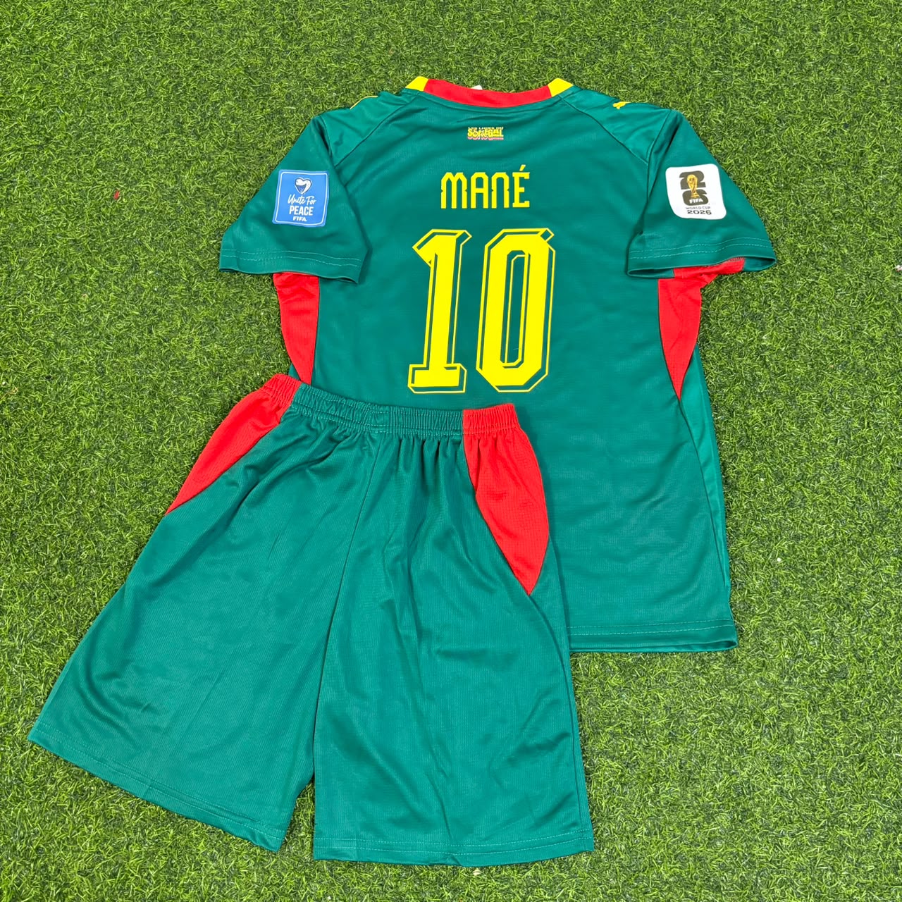 Sadio Mané Senegal 2026 World Cup Kids Home Green Football Jersey