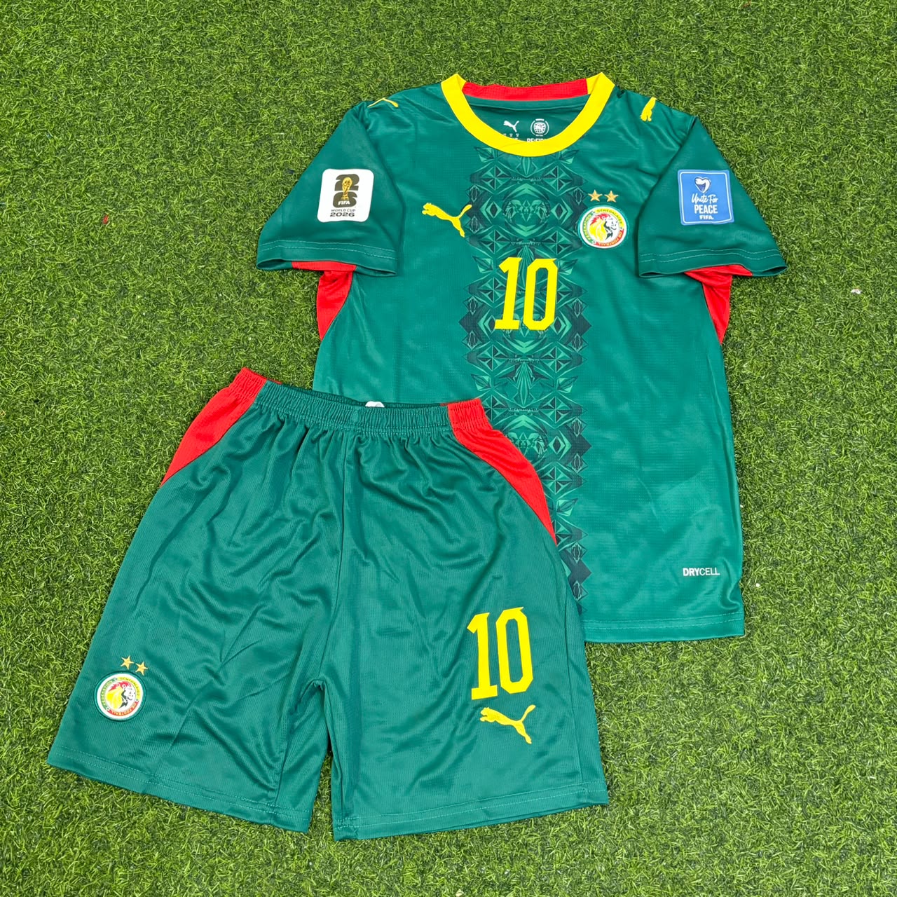 Sadio Mané Senegal 2026 World Cup Kids Home Green Football Jersey