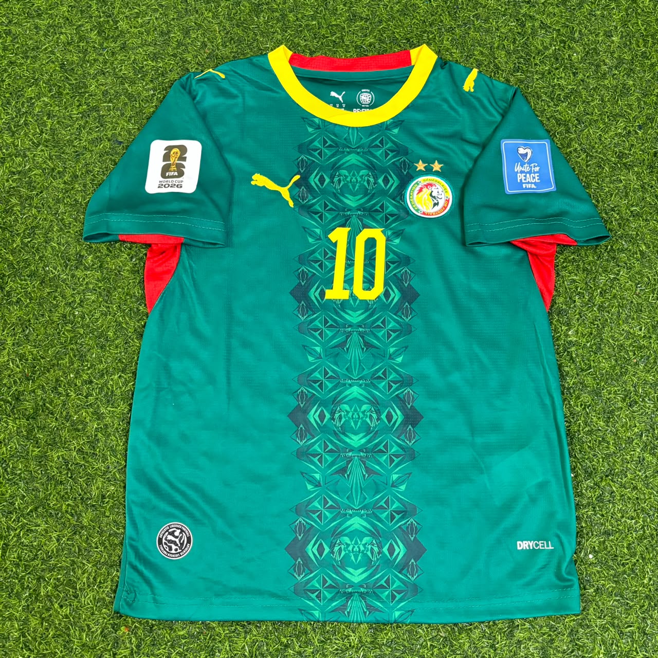 Sadio Mané Senegal 2026 World Cup Kids Home Green Football Jersey
