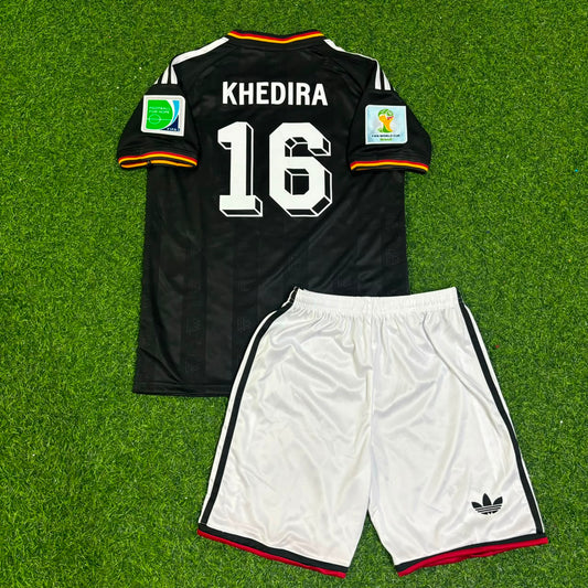 Sami Khedira Germany 2014 World Cup Kids Special Edition Black Retro Football Jersey