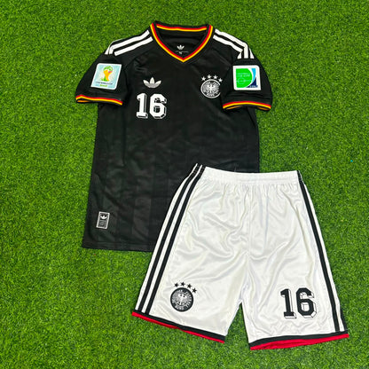 Sami Khedira Deutschland 2014 WM Sonderedition Schwarz Retro Fußballtrikot