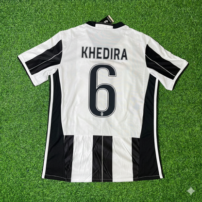 Sami Khedira Juventus 2016/17 Home Retro Football Jersey Kit
