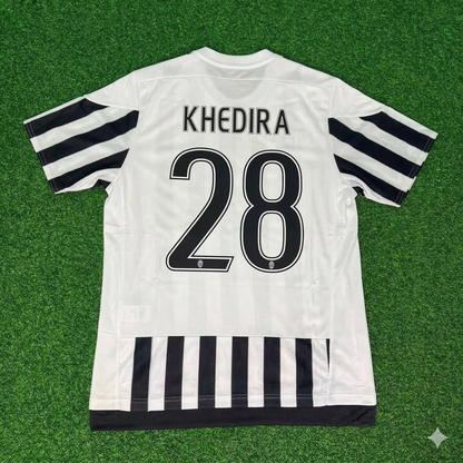 Sami Khedira 28-Juventus 2015-2016 Retro Home Football Jersey Trikot