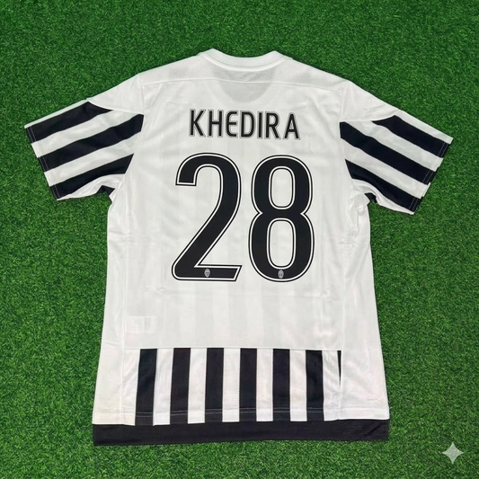 Sami Khedira 28-Juventus 2015-2016 Retro Home Football Jersey Trikot